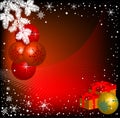 Red Christmas balls Royalty Free Stock Photo