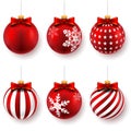 Red christmas balls Royalty Free Stock Photo