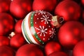 Red Christmas balls Royalty Free Stock Photo