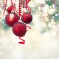 Red christmas balls Royalty Free Stock Photo