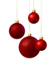 Red Christmas balls