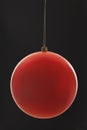 Red Christmas bauble close-up Royalty Free Stock Photo