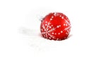 Red christmas bauble in snow Royalty Free Stock Photo
