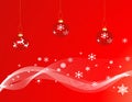 Red Christmas Baubles Royalty Free Stock Photo