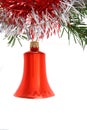 Red christmas bell Royalty Free Stock Photo