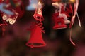 Red Christmas bells Royalty Free Stock Photo