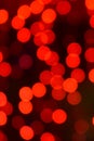 Red christmas bokeh with light beautifully little lights