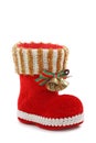 Red christmas boot Royalty Free Stock Photo