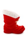 Red christmas boot Royalty Free Stock Photo