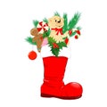 Red Christmas boot