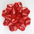 Red Christmas bow. Royalty Free Stock Photo