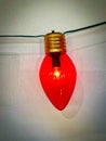 Red Christmas bulb decoration Royalty Free Stock Photo