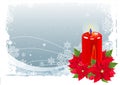 Red Christmas Candle Royalty Free Stock Photo