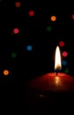 Red Christmas Candle Royalty Free Stock Photo