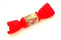 Red Christmas cracker Royalty Free Stock Photo