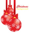 Red christmas decorations Royalty Free Stock Photo