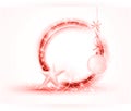 Red Christmas frame Royalty Free Stock Photo