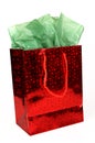 Red Christmas Gift Bag Royalty Free Stock Photo