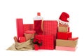 Red Christmas gifts Royalty Free Stock Photo