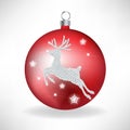 Red christmas globe Royalty Free Stock Photo