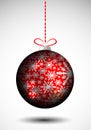 Red Christmas globe Royalty Free Stock Photo