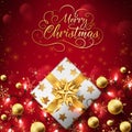 Red Christmas luxury background