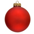 Red christmas ornament .