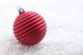 Red christmas ornament Royalty Free Stock Photo