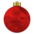 Red Christmas Ornament 3d Illustration