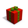 Red christmas present Royalty Free Stock Photo