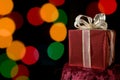 Red Christmas Present Royalty Free Stock Photo