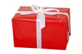 Red christmas present Royalty Free Stock Photo
