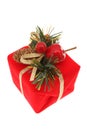 Red Christmas Present Royalty Free Stock Photo