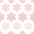 Red Christmas Snowflakes Geometric Textile Texture