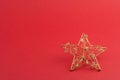 Red christmas star Royalty Free Stock Photo