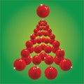 Red christmas terr background