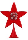 Christmas tree star topper Royalty Free Stock Photo