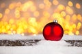 Red christmas xmas bauble ball