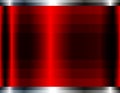 Red chrome metal 3D background, lustrous and shiny metallic design with striped pattern Royalty Free Stock Photo