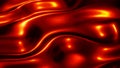 Red chrome metal texture with waves, liquid metallic