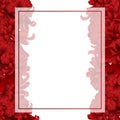 Red Chrysanthemum, Kiku Japanese Flower Banner Card. Vector Illustration