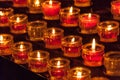 Red church candles III Royalty Free Stock Photo