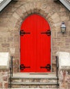 Red Church Door Royalty Free Stock Photo