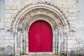 Red church door Royalty Free Stock Photo