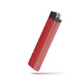 Red cigarette lighter Royalty Free Stock Photo