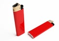 Red cigarette lighter Royalty Free Stock Photo