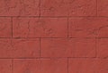 Red Cinder Block Wall Royalty Free Stock Photo