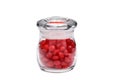 Red Cinnamon Candy in Jar