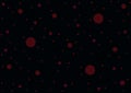 Red circles on black backgrounds design wallpaper Royalty Free Stock Photo