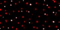 Red circles with white dots on black background. Abstract bokeh background illustration. Beautiful red abstract lights. Royalty Free Stock Photo